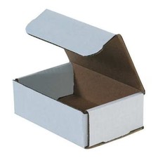 6 in x 4 in x 2 in Inside H, Literature Mailer, White, Corrugate, Single Wall