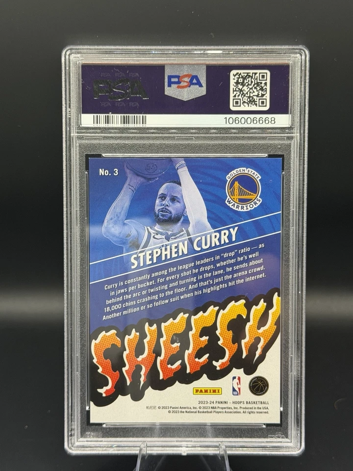 Panini Hoops Hyper Greeb Stephen Curry 2023 14/25 #3 PSA 9 Foto 2 de 2