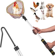 Chicken Catcher Net Telescopic,37 to 64 in Chicken Catcher Leg Hook Long Handle