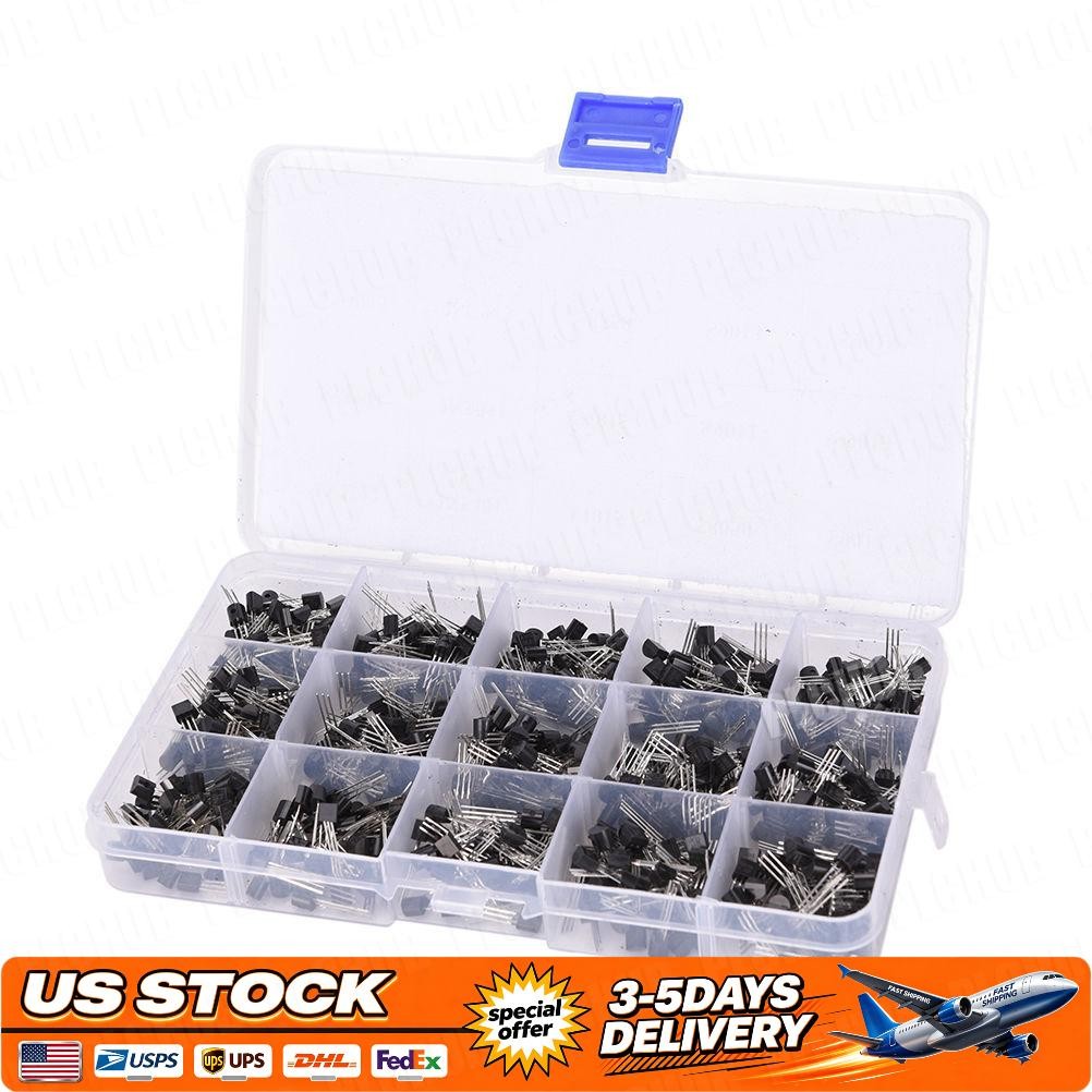 TO-92 Assortment NPN PNP DIY kit 15 value 600pcs Transistor