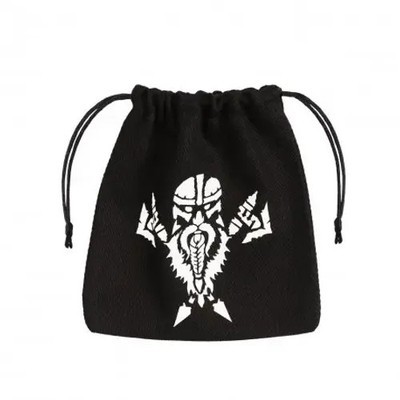 Dwarven Black & white Dice Bag | Q-Workshop | EAN 5907699493197
