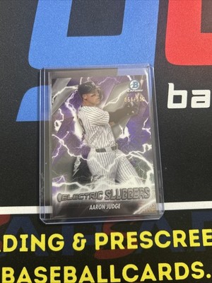 Aaron Judge 2026 Bowman Chrome Electric Sluggers Purple Mojo /250 Yankees #ES-15