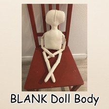 BLANK Doll Body, Primitive Unfinished Cloth Doll, Doll Making