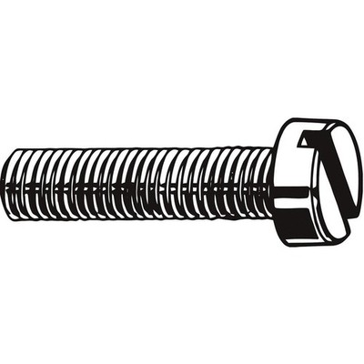 GRAINGER APPROVED U51120.011.0025 MS,#4-40,Plain,1/4''L,100PK 1ZU35
