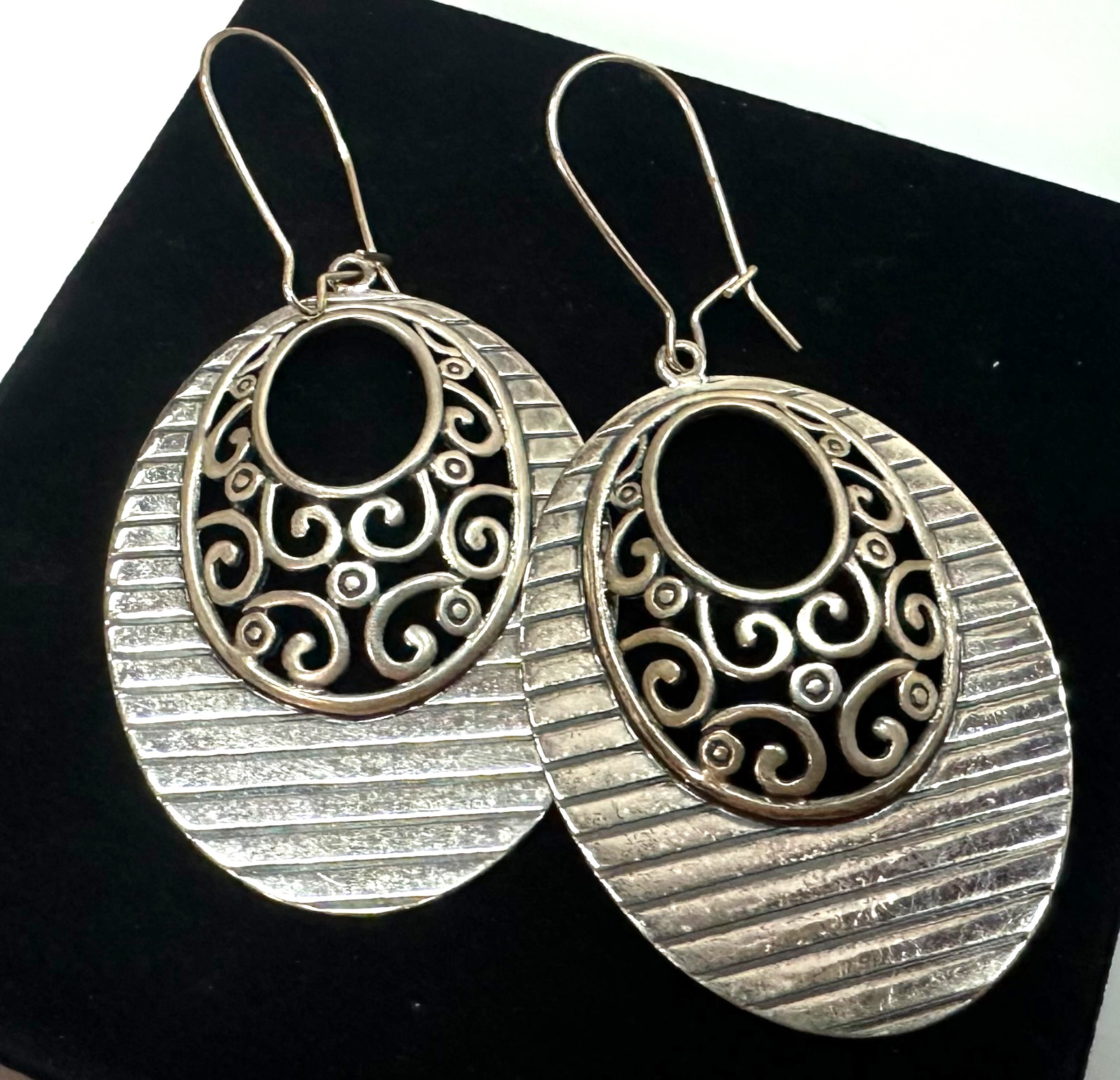Silpada Scroll Vintage Earrings MARKED 925 Sterling Silver Jewelry Lot K
