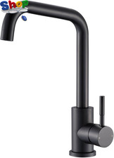 Noir Edge Matt Black Mono Kitchen Sink Mixer Tap | Matt Black | Edge Kitchen Tap