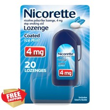 Nicorette 4mg Coated Nicotine Lozenges Ice Mint 20 Count