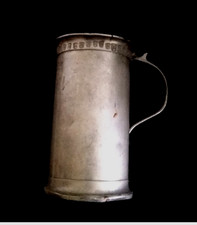 Antiker 1/4 L Messbecher Reichszinn von 1908 mit Eichmarken G. A. Roeders Soltau