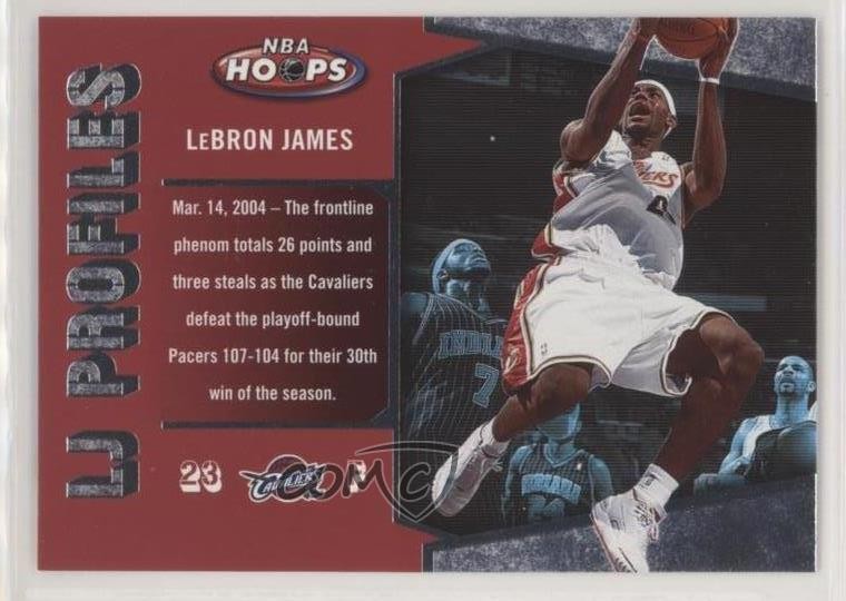 2005-06 NBA Hoops LJ Profiles LeBron James #LBJ-19 03rx
