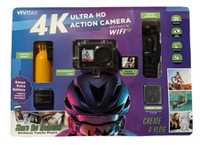 Vivitar 4K Ultra HD Action Camera Kit, Dual S...