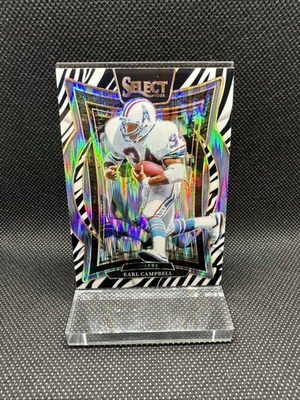 #ad #ad 2024 Panini Select Concourse Earl Campbell #54 Zebra Prizm $24.00