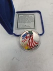 2000 Silver American Eagle In Full Color Complete with Box and COA