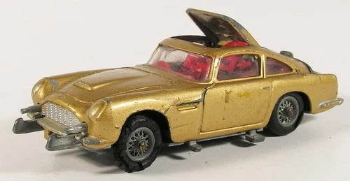 JAMES BOND 007 ASTON MARTIN DB5 GOLD 261 ORIG CORGI TOYS VINTAGE GT BRITAIN AEY