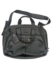 TUMI Serviette Porte-Documents Noir Cuir Business Homme