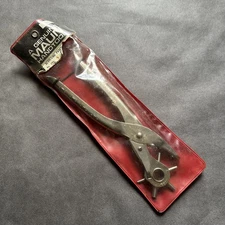 VINTAGE MAUN INDUSTRIED NO.223 REVOLVING HOLE PUNCH HAND TOOL MADE IN ENGLAND