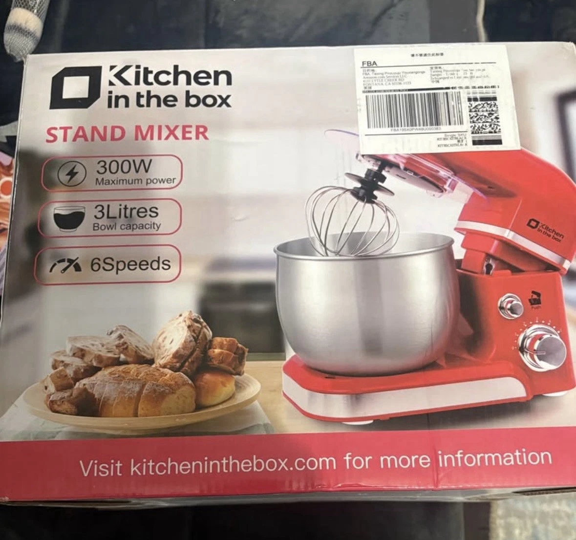 Kitchen in the Box 10-Speed Compact Stand Mixer Black Small Kitchen Mixer NEW
Opens in a new window 
