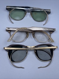 3 Lot Vintage 1/10 12K GF Gold / Scrap Gold Collectible Eyeglasses /Frames KD2