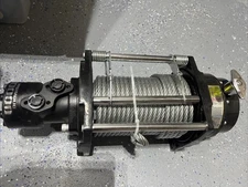 10000lb Industrial Hydraulic Recovery Winch Towing Steel Rope 10k Winch Only