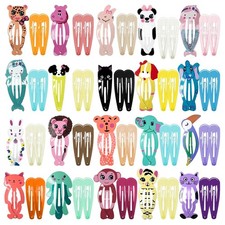 60 Pcs Hair Clips for Girls,Cute Cartoon Animal Shaped Children's Hair Access...