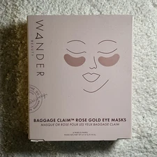 Wander Beauty Baggage Claim Rose Gold Eye Masks 6 Pairs 