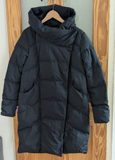 MODERN MOUNTAIN WAREHOUSE LONG BLACK FEATHER & DOWN PUFFER COAT SIZE 10