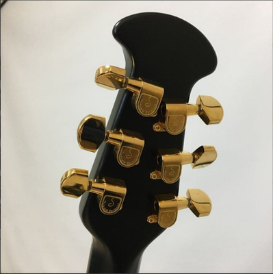 Acoustic Electric Guitar Ovation Elite 1718 Deep Ball Black with