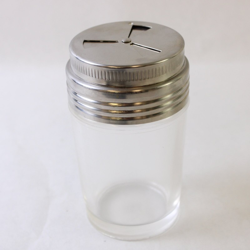 Glass Sugar/Pepper Flake Shaker Dispenser 4.75 Inch