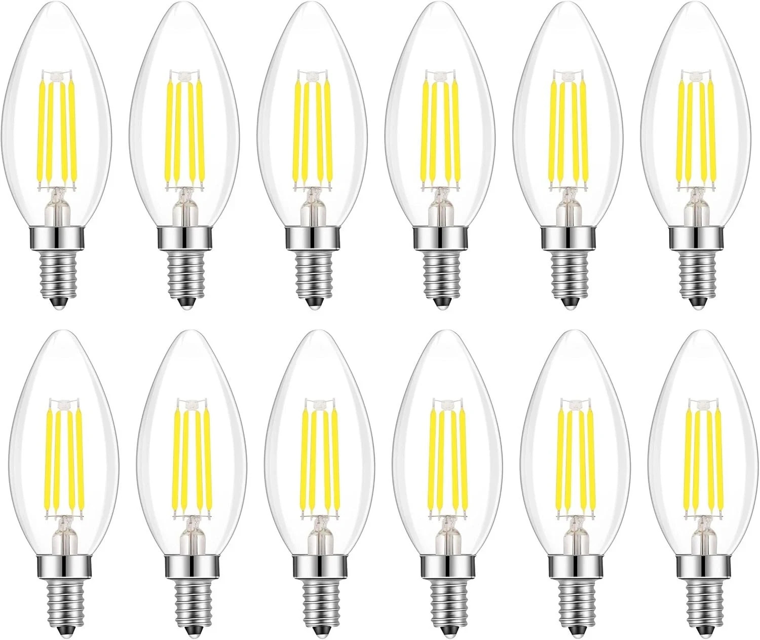 E14 LED Bulb Dimmable,110V 400LM 40W Equivalent Daylight 4w-