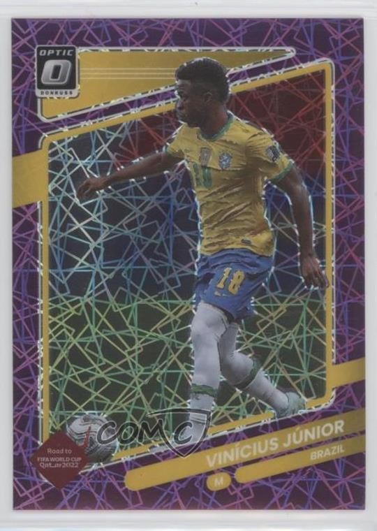 2021-22 Donruss Road to Qatar Optic Purple Velocity Prizm /99 Vinicius Junior Jr
