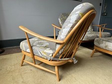 Genuine Classic Ercol Windsor 203 Armchair Blonde Beech/Elm Mid-Century