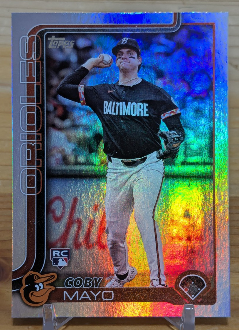 2025 Topps Series 1 - Coby Mayo #20 Rainbow Foilboard (RC)