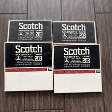 4 Vintage Scotch 3M 203 Dynarange Reel to Reel Tape 7" 1800 ft