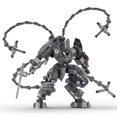825 PCS MOC Game Series Mech Robot Building Blocks Kids Educational Toy Bricks