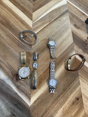 Womens Wrist Watches Lot of 6 Swiss Embassy Elements