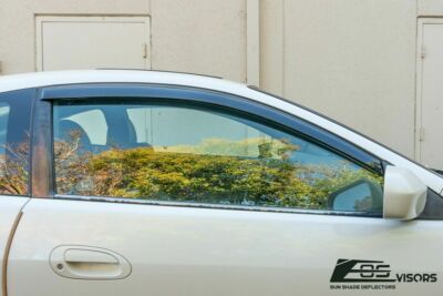 Viseras De Lluvia Para Ventanas Estilo JDM, Para Acura RSX 2002-2006 – Juego De 2, Color Ahumado