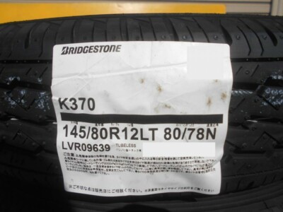 Bridgestone K370 145/80R12LT 80/78N (6PR) 4pcs Light truck Keitora