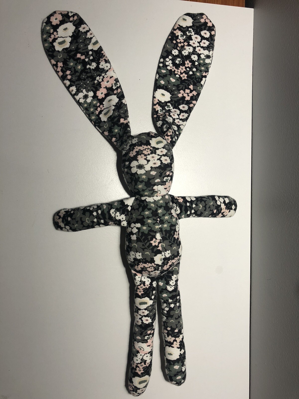 Country Road Bunny Rabbit Plush Baby Soft Toy Pink White Flowers 30cm