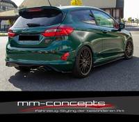Cup Dachspoiler Ansatz Schwarz Ford Fiesta St Line MK8 Heck VerläNgerung Aufsatz