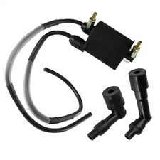 Ignition Coil w/ Spark Plug Caps 16" Wire for Kawasaki Vulcan 1600 2003-2008