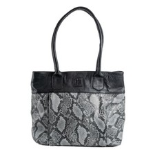 Sts Ranchwear Santana Tote Black Leather Snakeskin Tote (sts38199)