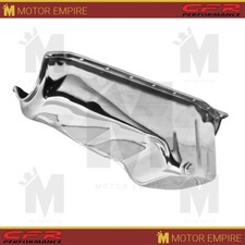 For 86-02 Chevy Small Block Oil Pan 305 350 383 Engine Chrome Steel For 86-02 Chevy Small Block Oil Pan 305 350 383 Engine Chrome Steel