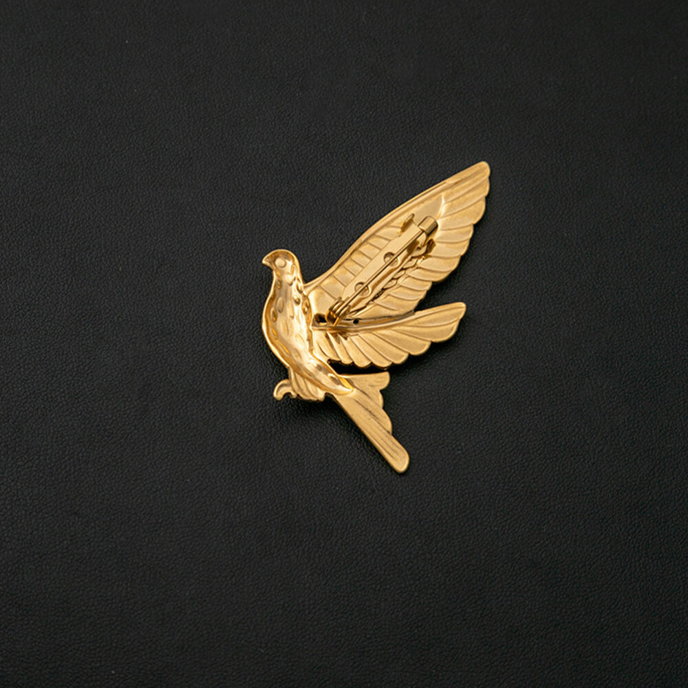 Suit Brooch Decorative Lapel Pin Clothes Brooch Pigeon Shape Collar Pin Lapel