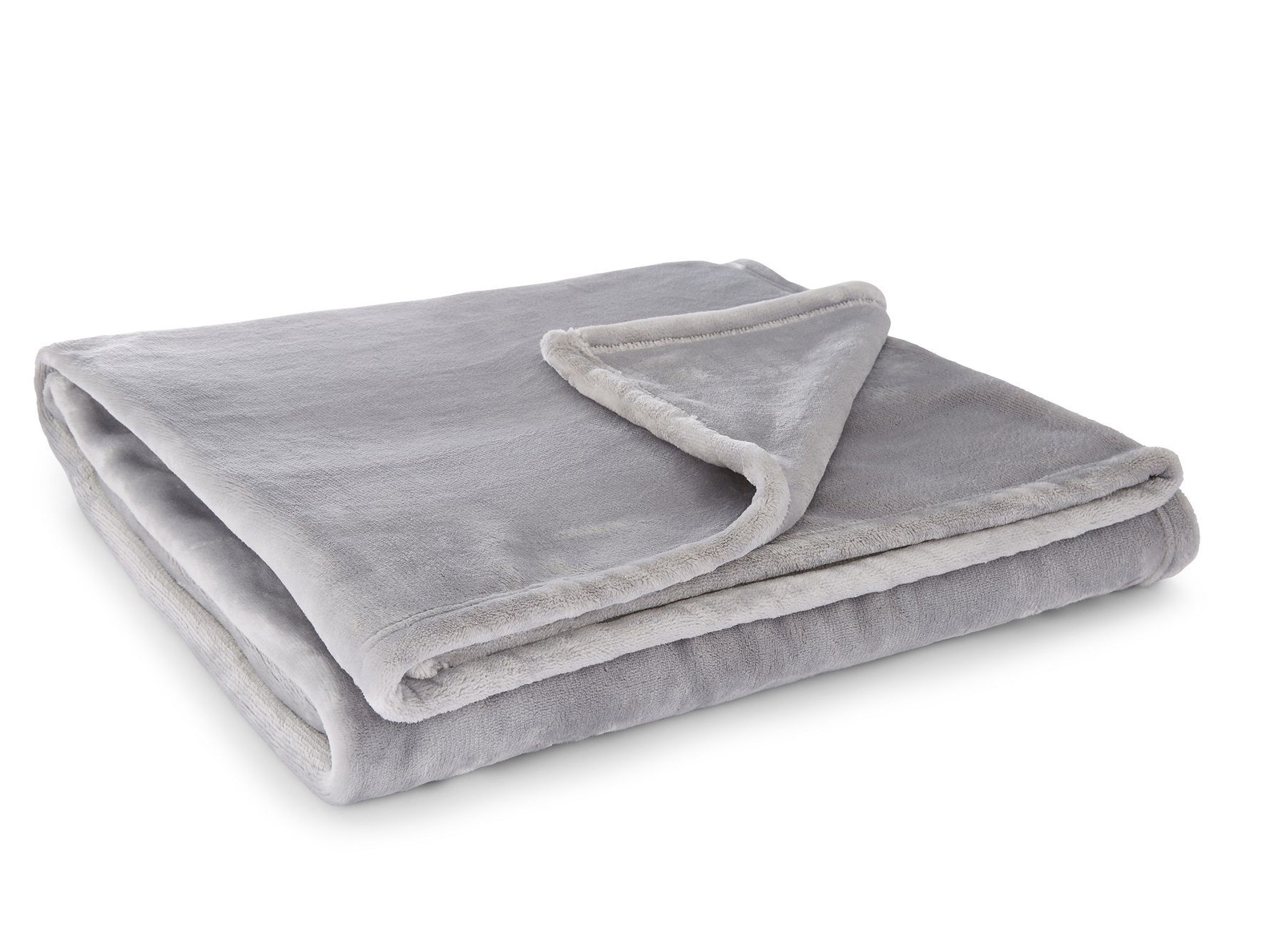 Martex Grey Sheared Faux Fur Mink Throw Blanket 100% Polyester Sofa Bed Outdoors