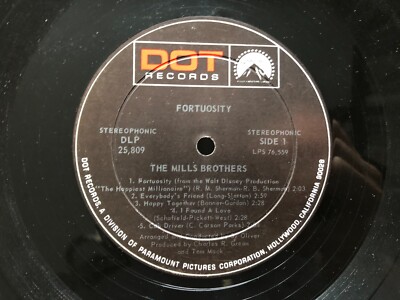 The Mills Brothers with Sy Oliver & Orchestra FORTUOSITY 1969 Dot