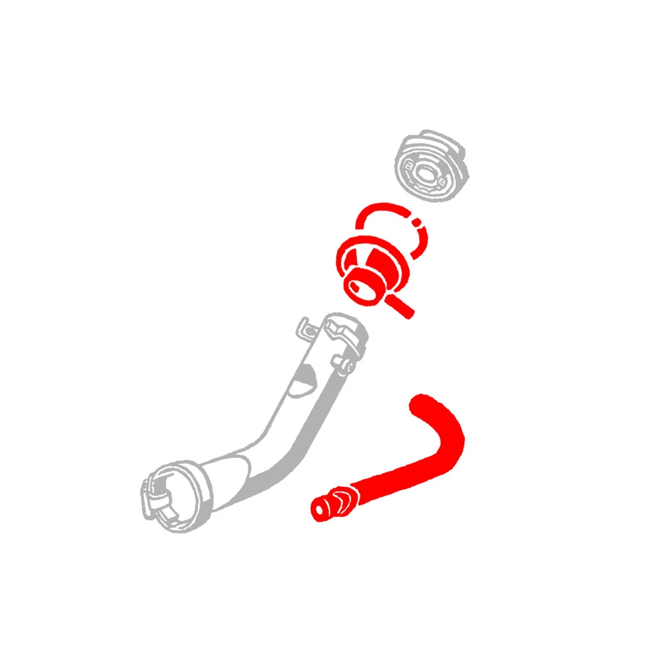 Nuevo kit de desbordamiento de tanque de combustible VW tipo 3 1968-1973 Notchback Squareback Fastback Foto 2 de 4