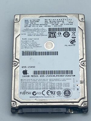 HDD033 Fujitsu MJA2160BH 160GB/Go 5.4K rpm 2.5 SATA