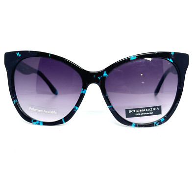 BCBGMAXAZRIA Sunglasses FLAWLESS BLACK MULTI  Purple Lenses H13483