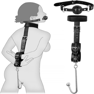 slave anal plug Sex Slave Set with Anal Hook Metal Butt Plug Restraints Sex Toy Couples