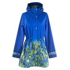 Galleria Raincoat Van Gogh Irises, Blue