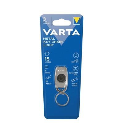 Porte-clés Lumineux Varta En Métal Argenté - Key Chain Light